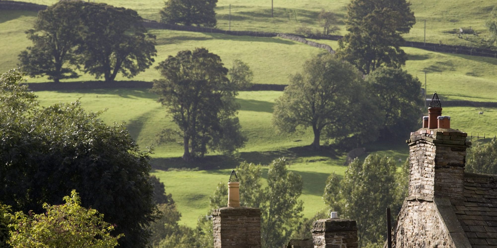 roofs of houses in the yorkshire dales