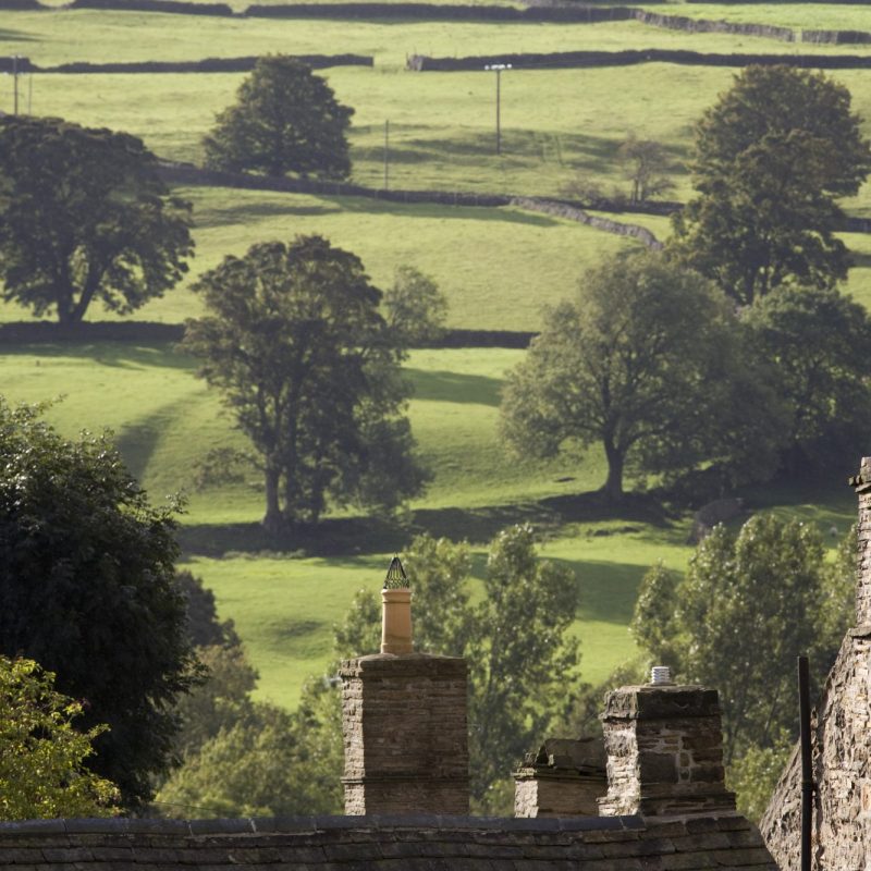 roofs of houses in the yorkshire dales